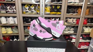 Unboxing the Wmns Air Jordan 4 Retro Orchid [upl. by Notliw]