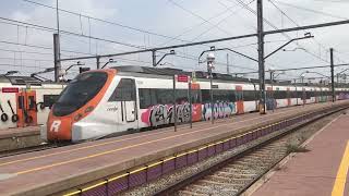 Rodalies civia 465 r2 sud con pitada entrando en vilanova i la geltru procedente de Barcelona [upl. by Hurlbut]