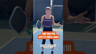 🚨DRILL TIME Make more balls with this Split Step Drill from Pro Allyce Jones pickleball drill [upl. by Gent]