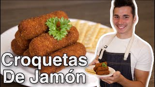 Como hacer Croquetas de Jamón  Facil y  Gio en la Cocina  Comida cubana  recetas cubanas  cuba [upl. by Fachanan649]