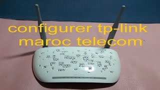 configuration routeur tp link TD W8961N maroc telecom [upl. by Annalise]