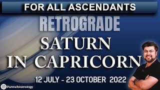 🔥Ascendant wise analysis  Saturn Retrograde in Capricorn  Analysis by Punneit [upl. by Alohcin685]