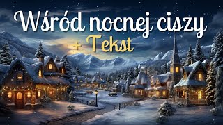 Wśród nocnej ciszy 🌜🎄Polska kolęda  TEKST 🎶 [upl. by Nnyladnarb]