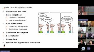 Governance Workshop Series 1  Board Policies and Procedures [upl. by Fedirko]