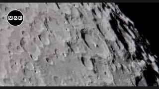 Stacked Moon Image Through my Telescope  4K [upl. by Shields]