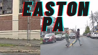 Easton PA  25th Street Easton PA  Downtown Easton PA  Pennsylvania Allentown  April 2022 [upl. by Erdnassac]