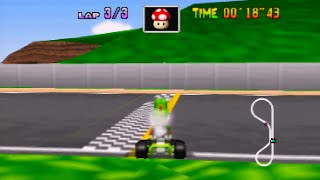 Mario Kart 64  Luigi Raceway SC 3lap  2104 NTSC Former WR [upl. by Ocirled]