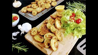 Patate al Forno allAglio e succo di Limone  Lemon Roasted Potatoes [upl. by Nodab]