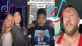 hilarious tiktok election reactions  2024 [upl. by Neibaf878]