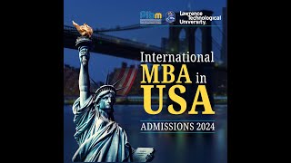 Get a Masters Degree from a Top BSchool amp Settle in the USA  International MBA in USA [upl. by Ahsaz]