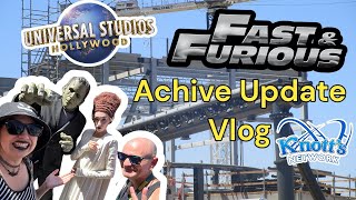 Universal Studios Hollywood Updates Fast amp Furious Roller Coaster Old vlog for archiving [upl. by Ydasahc]