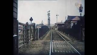 1898  Barnstaple England Riding the Train Colorized [upl. by Eseilenna]