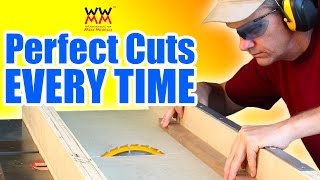 Build a crosscut sled essential table saw jig [upl. by Maise92]