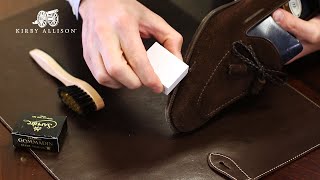 QUICK TIP Using Suede Eraser To Clean Suede shorts  Kirby Allison [upl. by Yruok]