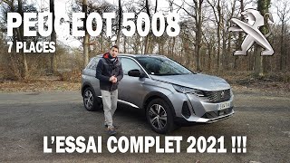 NOUVEAU PEUGEOT 5008 Modèle 2021 130ch Diesel  LA VOITURE POUR TOUTE LA FAMILLE [upl. by Anahsit]