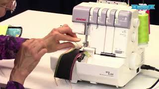 Basic Operations of the Janome MyLock 634D amp 1110DX PRO Serger Overlock Sewing Machines [upl. by Aztiram]