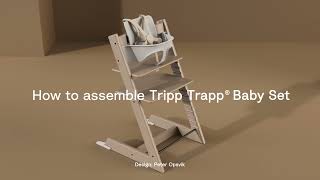 How to assemble the Tripp Trapp® Baby Set and Stokke® Harness [upl. by Syxela254]