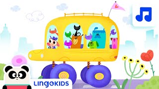 WHEELS ON THE BUS 🚌🎶 Nursery Rhymes  Lingokids [upl. by Zetes]