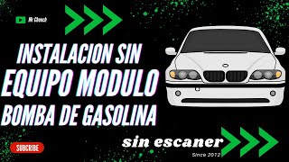 2011 BMW 328 DIAGNOSTICO SE APAGA REPARACION Y CODIFICACION MODULO DE BOMBA DE GASOLINA SIN ESCANER [upl. by Acinomaj]