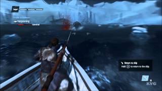 Assassins Creed Rogue  Harpooning Narwhal Gameplay HD [upl. by Naivad]