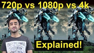 720p vs 1080p vs 4k Video Results Explained UrduHindi [upl. by Kilgore]