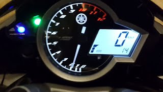 YAMAHA FZ150i Test đèn và âm thanh tiếng pô [upl. by Nesyrb]