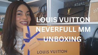 LOUIS VUITTON NEVERFULL MM UNBOXING [upl. by Yelrebma]