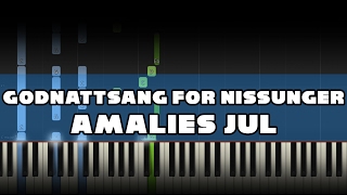 Godnattsang For Nissunger Amalies Jul Piano Tutorial [upl. by Panthea]