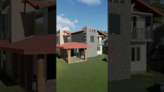 Lets see 3d house ❤️👆🏘️sketchup [upl. by Sheeran]