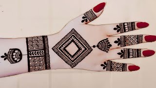 Simple mehndi design back hand  Mehandi ka design  Mehandi design  Mehandi  Mahadir dijain 2024 [upl. by Wallford51]