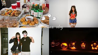 HALLOWEEN VLOG 🎃 Scream music festival carving pumpkins wave pool costumes 👻 [upl. by Nahum]