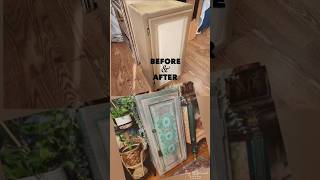 Salvaged Kitchen Cabinet Repurposed Into Mediterranean Style Plant Stand upcycled furnitureart [upl. by Rollo]