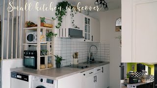 Small kitchen makeover  DIY 4m2 kitchen transformation [upl. by Troy901]