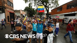 Protests break out in Venezuela following disputed election [upl. by Fawne]