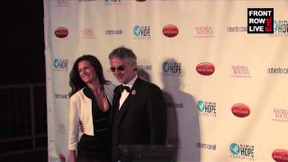 Andrea Bocelli arrives with wife Veronica Berti in Hollywood CA [upl. by Enej]