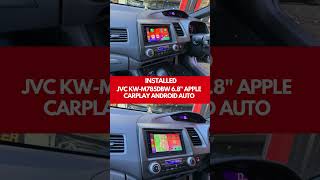 Honda Civic 2008 fitted with JVC KWM785DBW Double Apple CarPlay Android Auto Stereo Dynamic Sounds [upl. by Donella555]