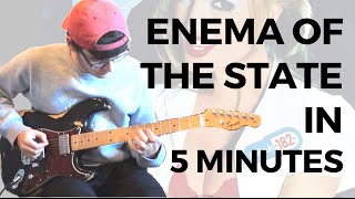 Blink182  Enema of the State in 5 Minutes Guitar Cover [upl. by Aiynot]