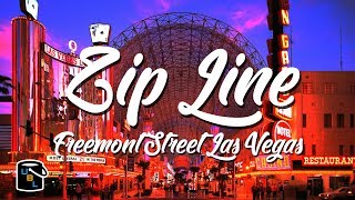 Zip Line the Freemont Street Experience  Las Vegas Bucket List [upl. by Eiten]