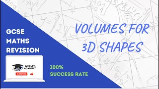 VOLUMES OF 3D SHAPES  GCSE MATHS 91  EDEXCEL AQA CIE OCR [upl. by Silbahc341]