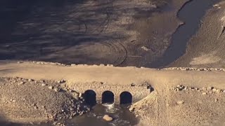 Underwater for decades stone bridge from 1800s emerges after NJ reservoir emptied  NBC New York [upl. by Sherourd]