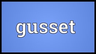 Gusset Meaning [upl. by Pavia]