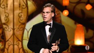 Aaron Sorkin Wins Adapted Screenplay for The Social Network  83rd Oscars 2011 [upl. by Atiekram]