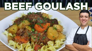 Hungarian Beef Goulash Recipe by Lounging with Lenny [upl. by Anbul]