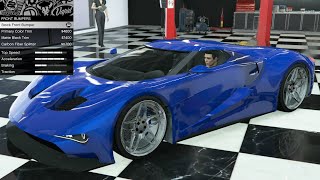 GTA 5  Past DLC Vehicle Customization  Vapid FMJ Ford GT [upl. by Ahsirtal590]