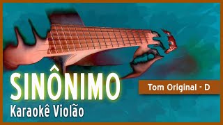 Zé Ramalho  Sinônimo  Karaokê Violão [upl. by Silloc]