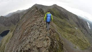 Britains Mountain Challenges Crib Goch scrambling [upl. by Moreno]