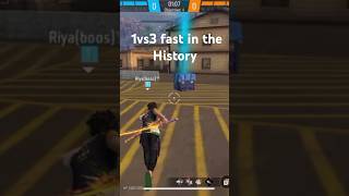 1vs3 Fast in History freefire [upl. by Curkell]