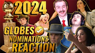 Golden Globes 2024 Nominations LIVE REACTION  Back Lot Banter [upl. by Arrotal945]