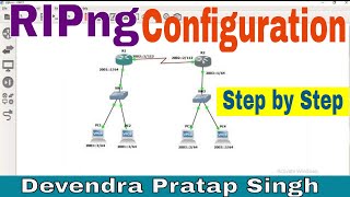 RIPng Configuration in GNS3 by Devendra Pratap Singh  RIP IPv6  CCNA 200301  Network Creator [upl. by Emelita]