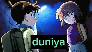 haibara and conan hindi amv ❤️ \ Detective conan haibara hindi song  duniya female version  💗❤️💞 [upl. by Errecart749]